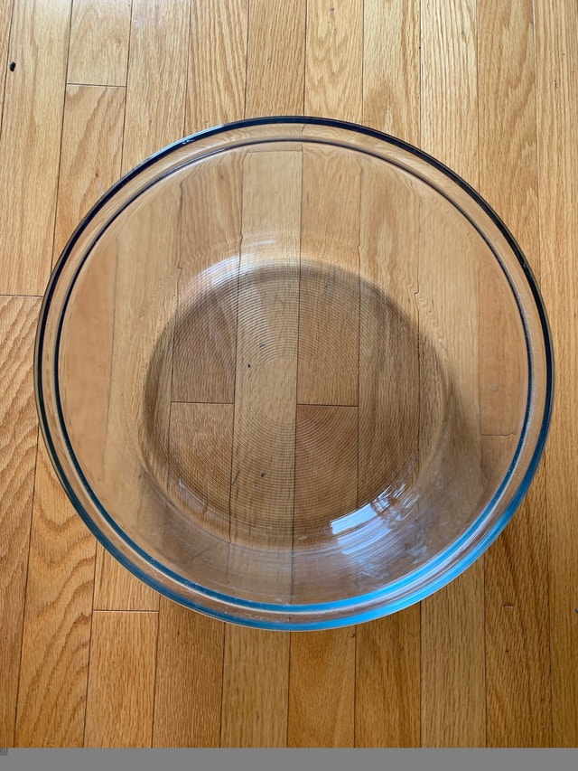 Large Glass Bowl - great for mixing Sourdough, salads - photo 2