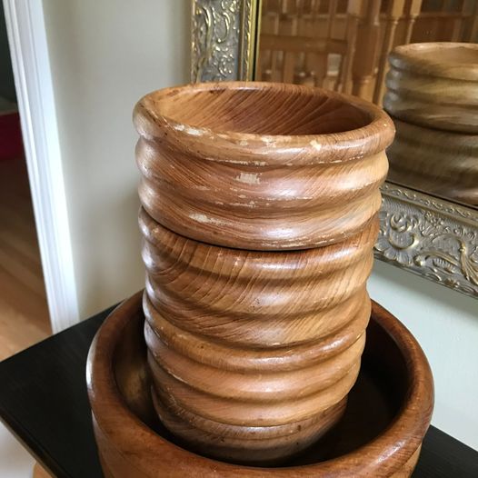 Teak Wood Salad Bowl Set - photo 3