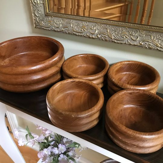 Teak Wood Salad Bowl Set - photo 4
