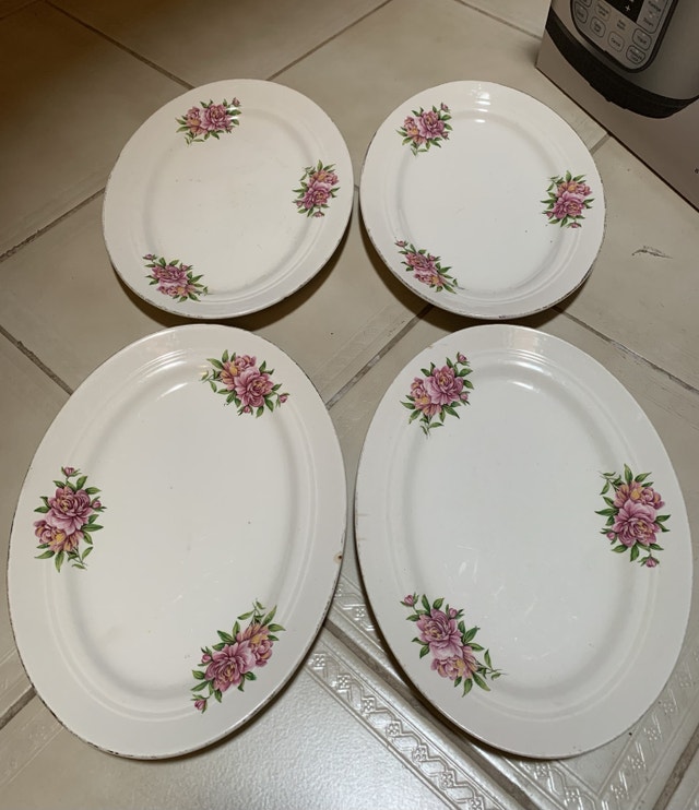 Royal Art Pottery Oval Plates