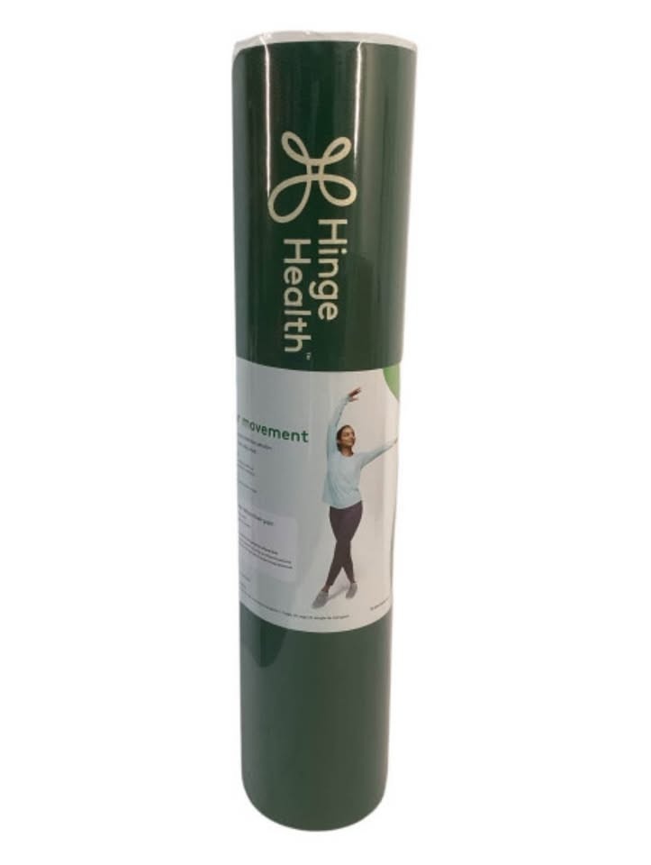 Hinge Health Yoga Pilates Excersize Mat - Green Stretching Yogi - photo 2