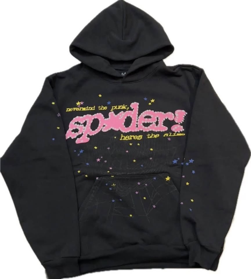 Sp5der/Spider Black/Pink Thick Hoodie Sweater L - photo 2