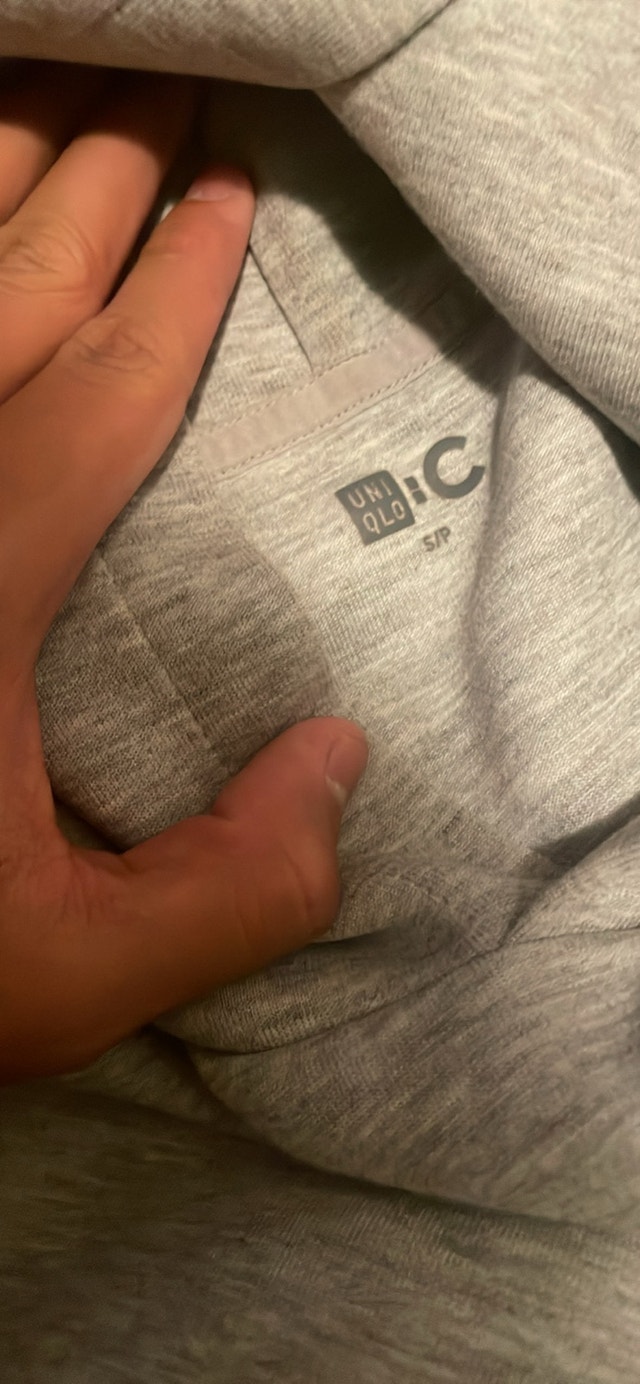 uniqlo grey hoodie