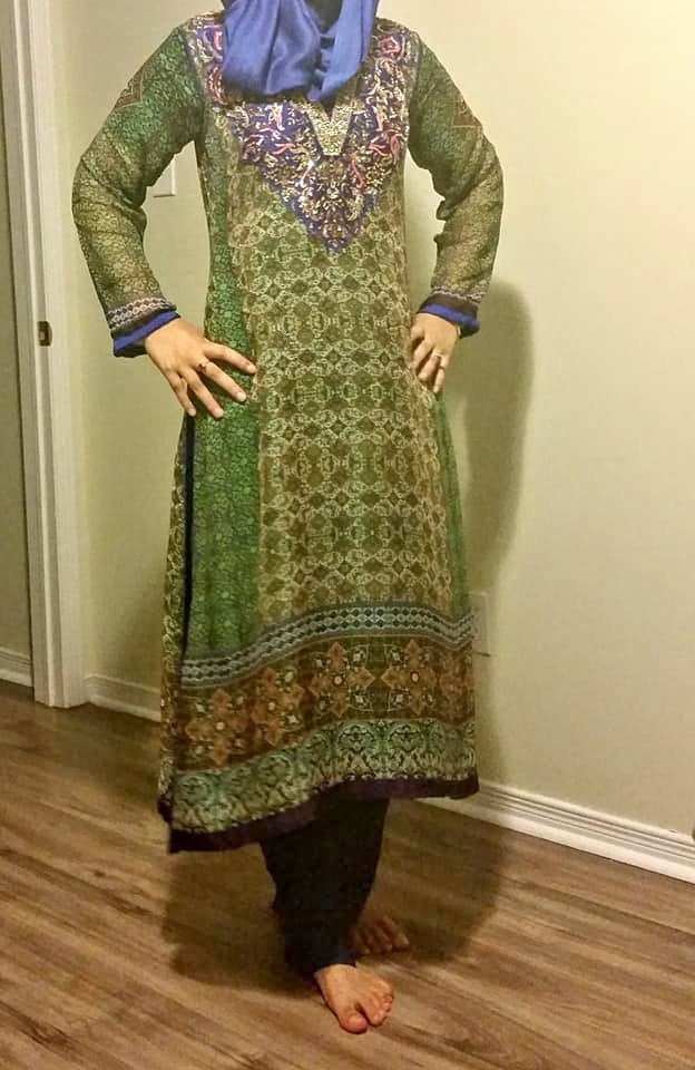Fancy Pakistani/Indian shalwar kamiz
