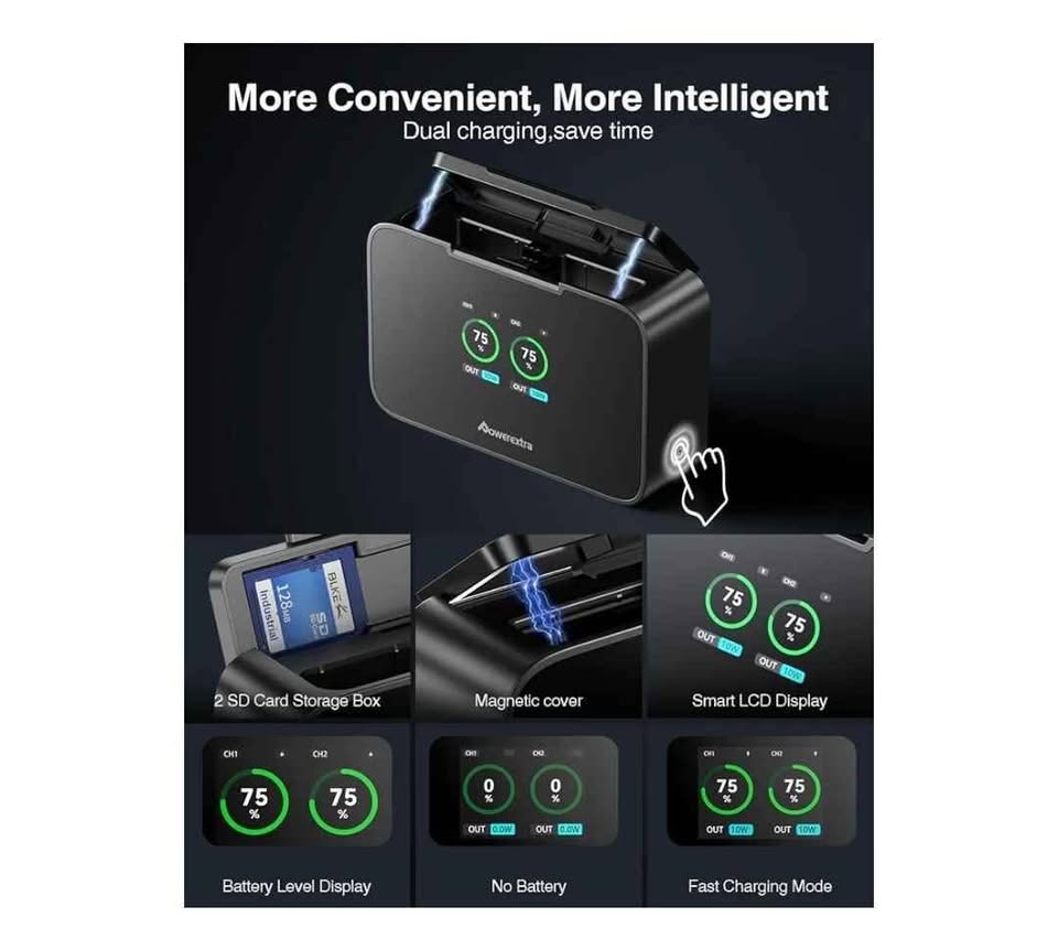 NEW Powerextra LP-E17 Battery and Fast 20W Dual Charger - photo 5