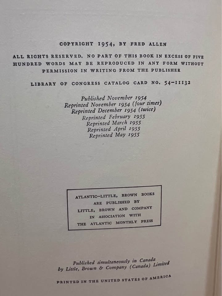 Treadmill to Oblivion by Fred Allen,1954 - photo 5