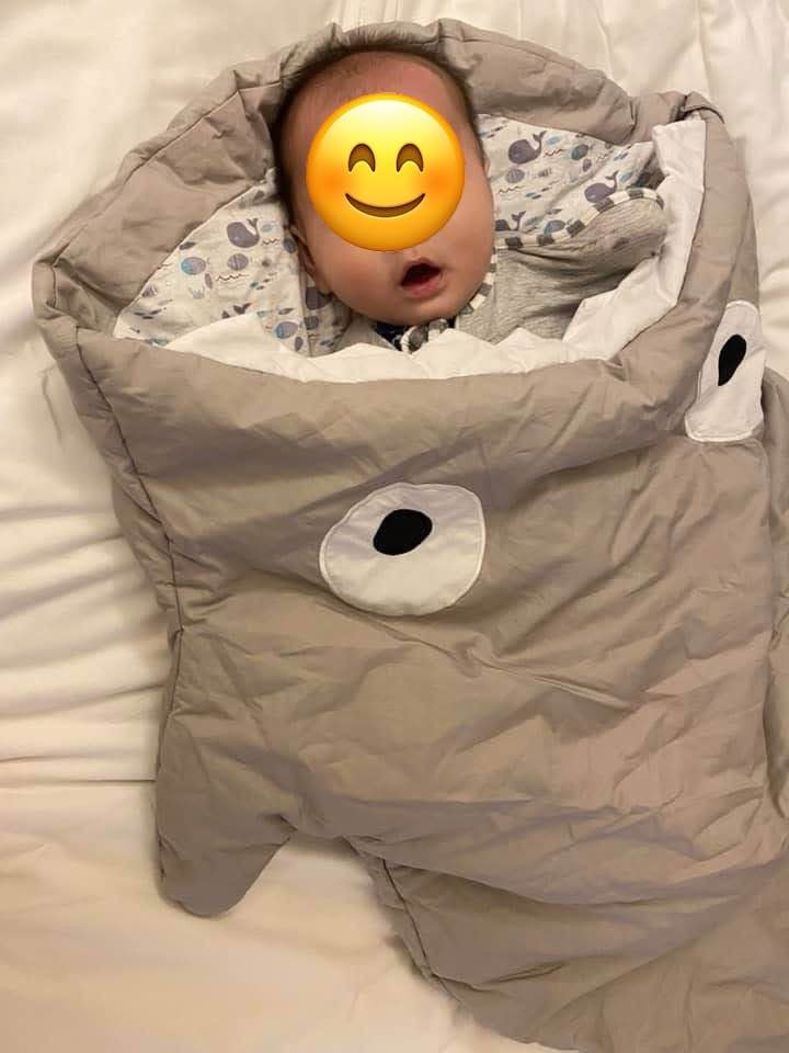 Toddler BabyShark Bites Sleeping Bag Swaddling Blanket Wrap - photo 2
