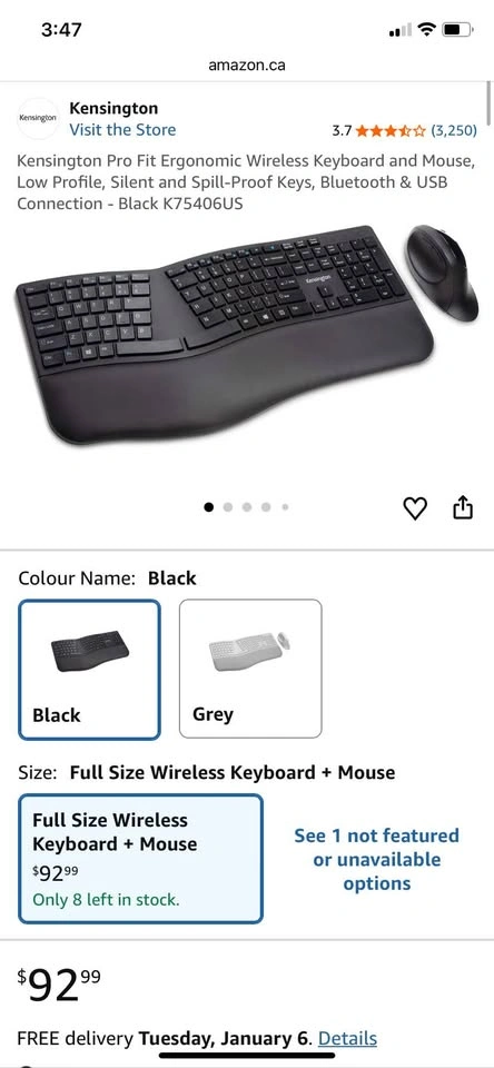 Kensington Pro Fit Keyboard and Mouse - photo 3