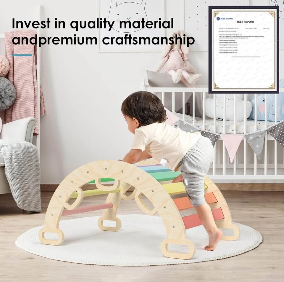 BlueWood Wooden Ladder Arch for Climbing Toddlers - photo 2