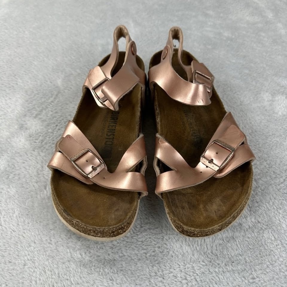 Birkenstock Rio AS Kids Electric Metallic Pink Girls Size 37 EU - photo 3
