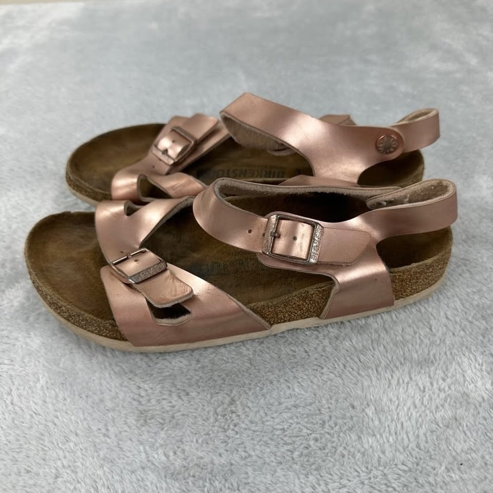 Birkenstock Rio AS Kids Electric Metallic Pink Girls Size 37 EU - photo 5