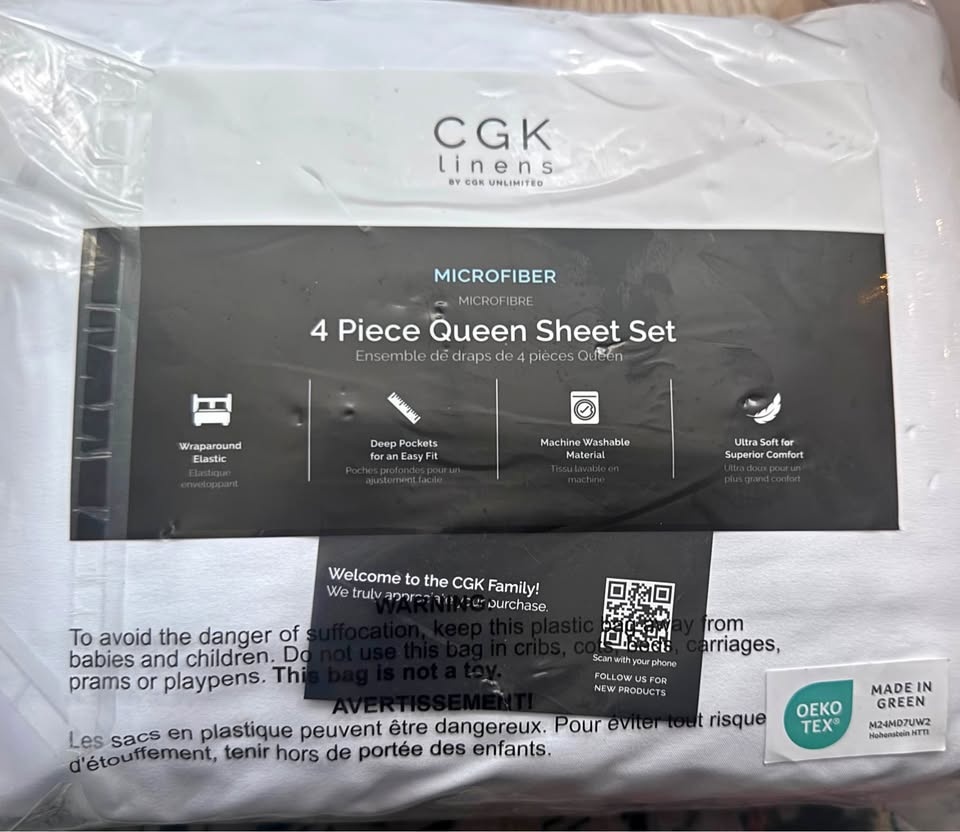 Queen Size 4 Piece Sheet Set New Never Opened