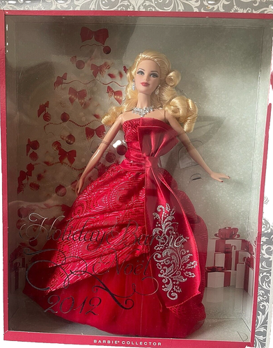 Holiday Barbie 2012 Barbie Collector Red Satin Gown Mattel