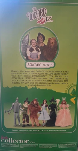 75th Anniversary THe Wizard of Oz Scarecrow Barbie - photo 2