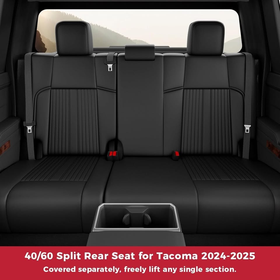 Luxury car seat covers for Toyota Tacoma 2024-2025 - photo 3