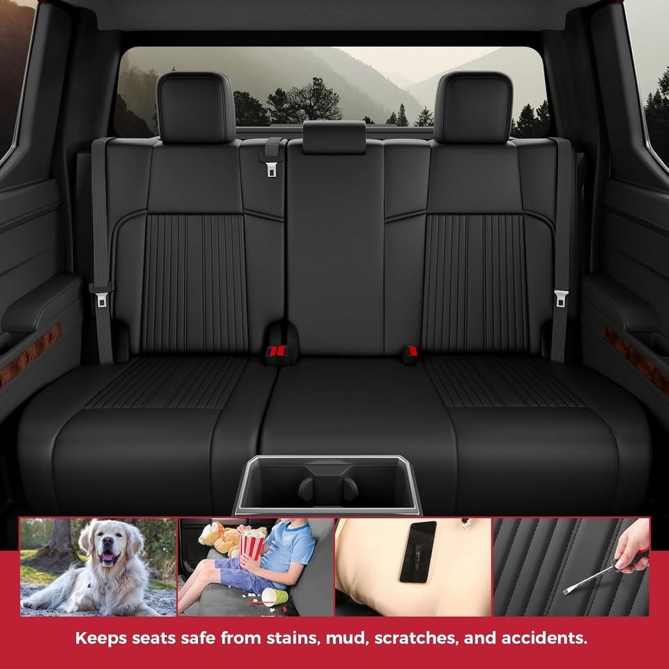 Luxury car seat covers for Toyota Tacoma 2024-2025 - photo 4