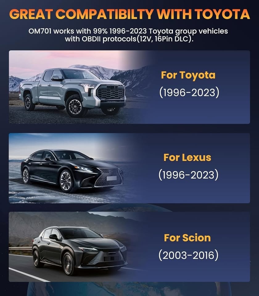 OBDMATE OBD2 Scanner for Toyota Lexus Scion - Brand New - photo 2