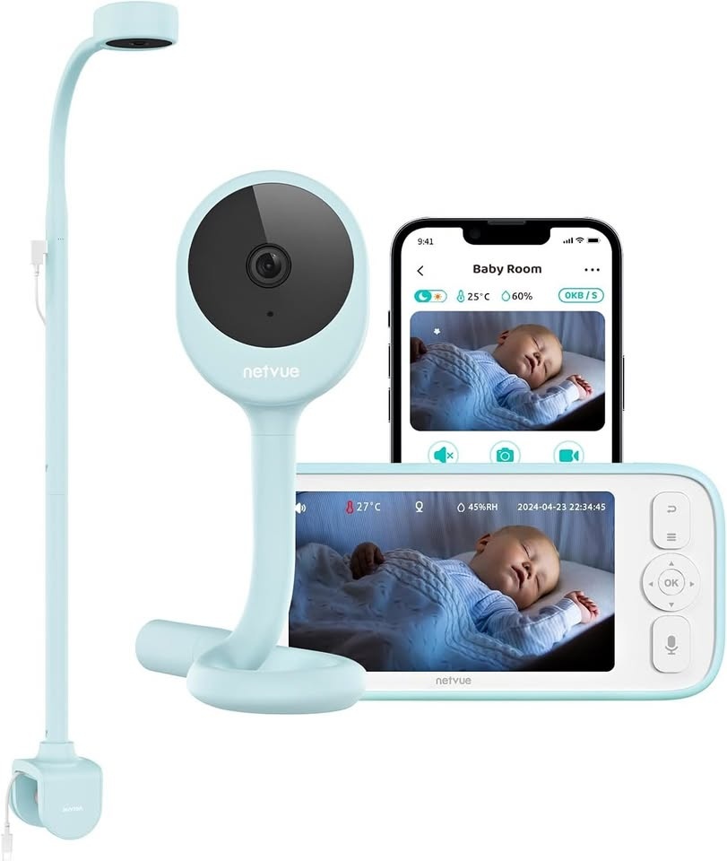 Netvue Baby Monitor camera with 5" Display - Blue