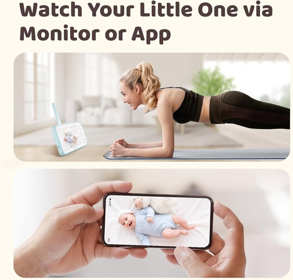 Netvue Baby Monitor camera with 5" Display - Blue - photo 5