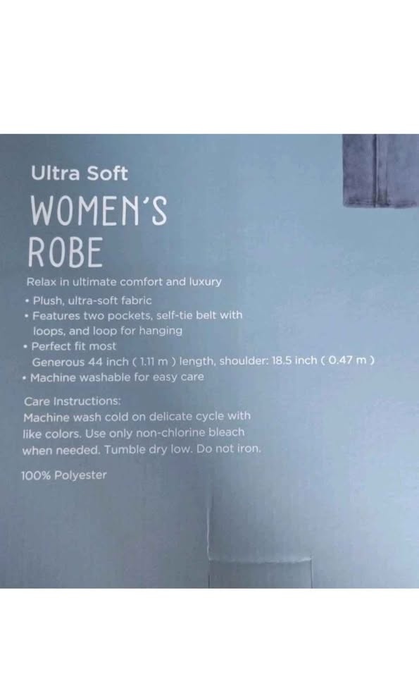 WAYLAND SQUARE-Ultra Soft Women's Robe - photo 4