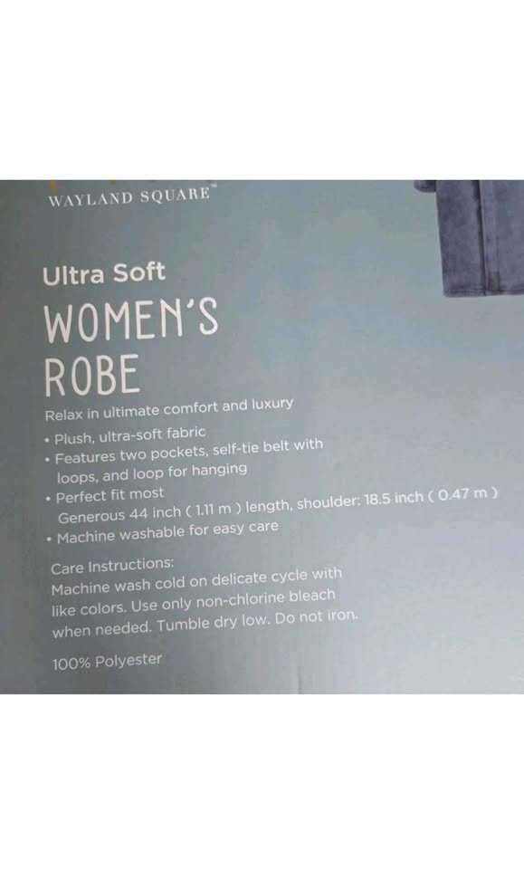 WAYLAND SQUARE-Ultra Soft Women's Robe - photo 5
