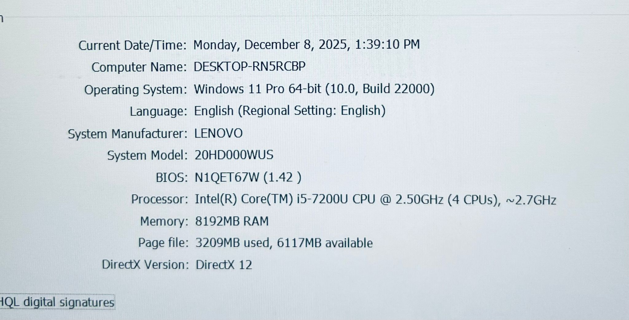 LENOVO T470 Core i5 8GB 256GB Windows 11 Pro Read Description - photo 2