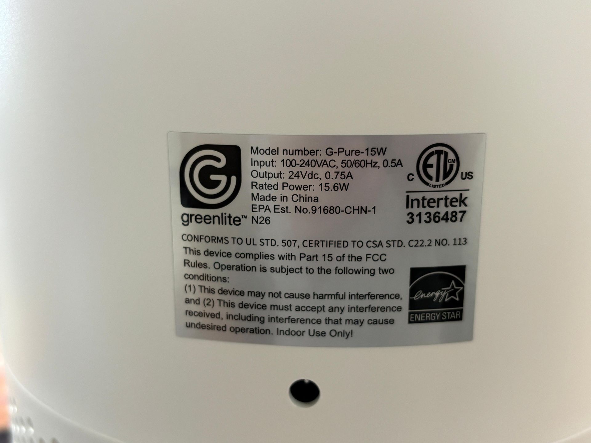 Greenlite Air Purifier -NEW - photo 5