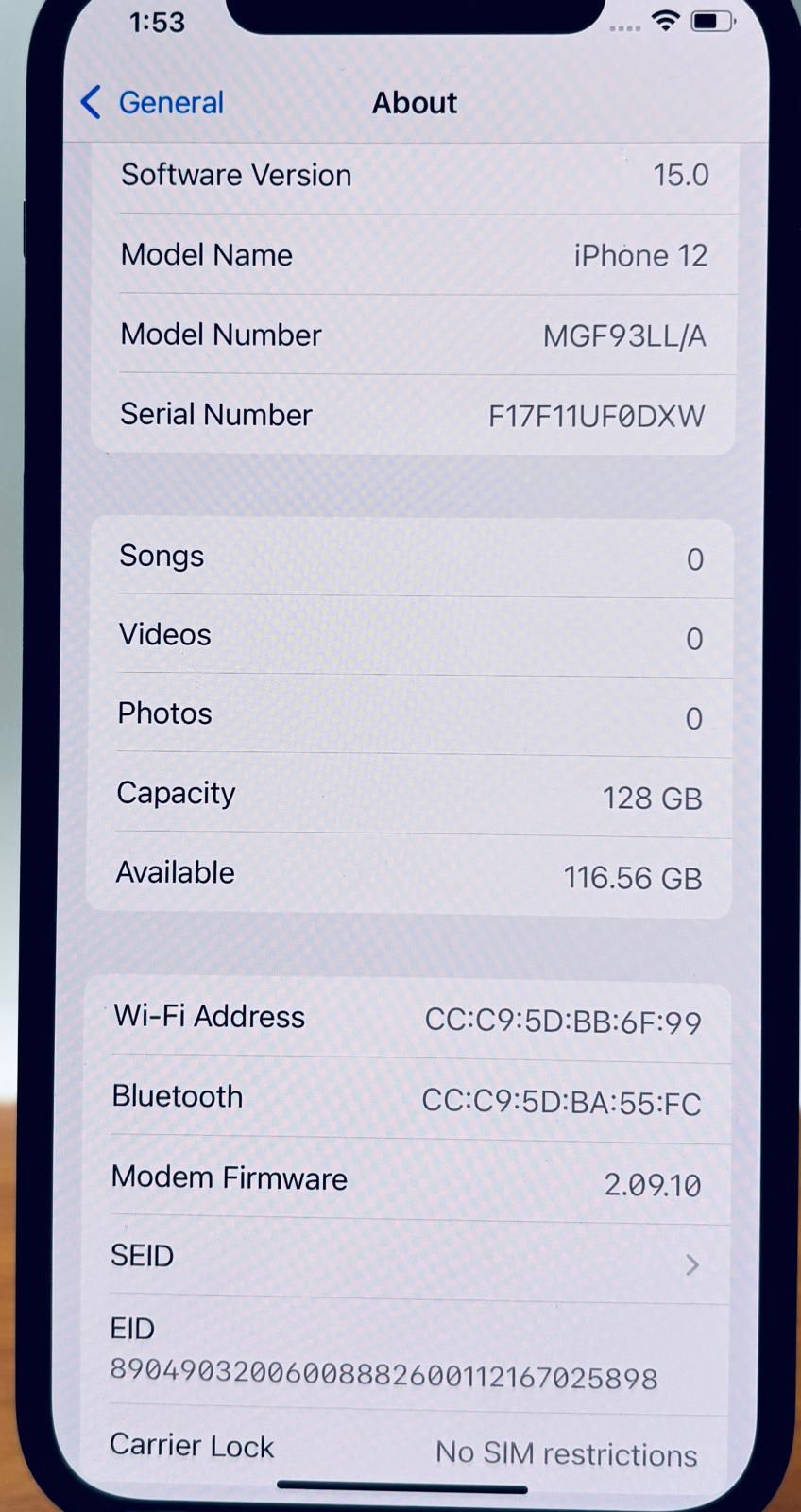Apple Iphone 12 128GB UNLOCKED Fully Functional holiday Special - photo 2
