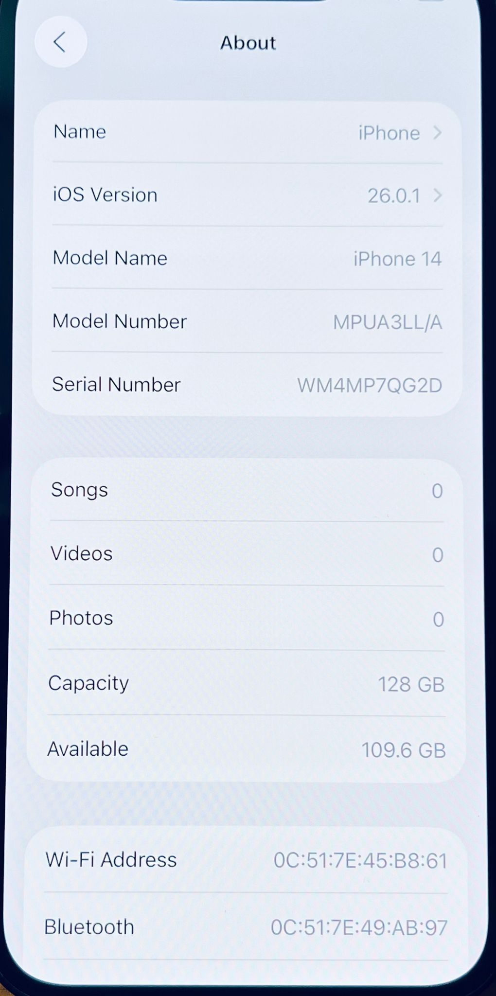 Apple Iphone 14 128GB UNLOCKED Fully Functional - photo 5