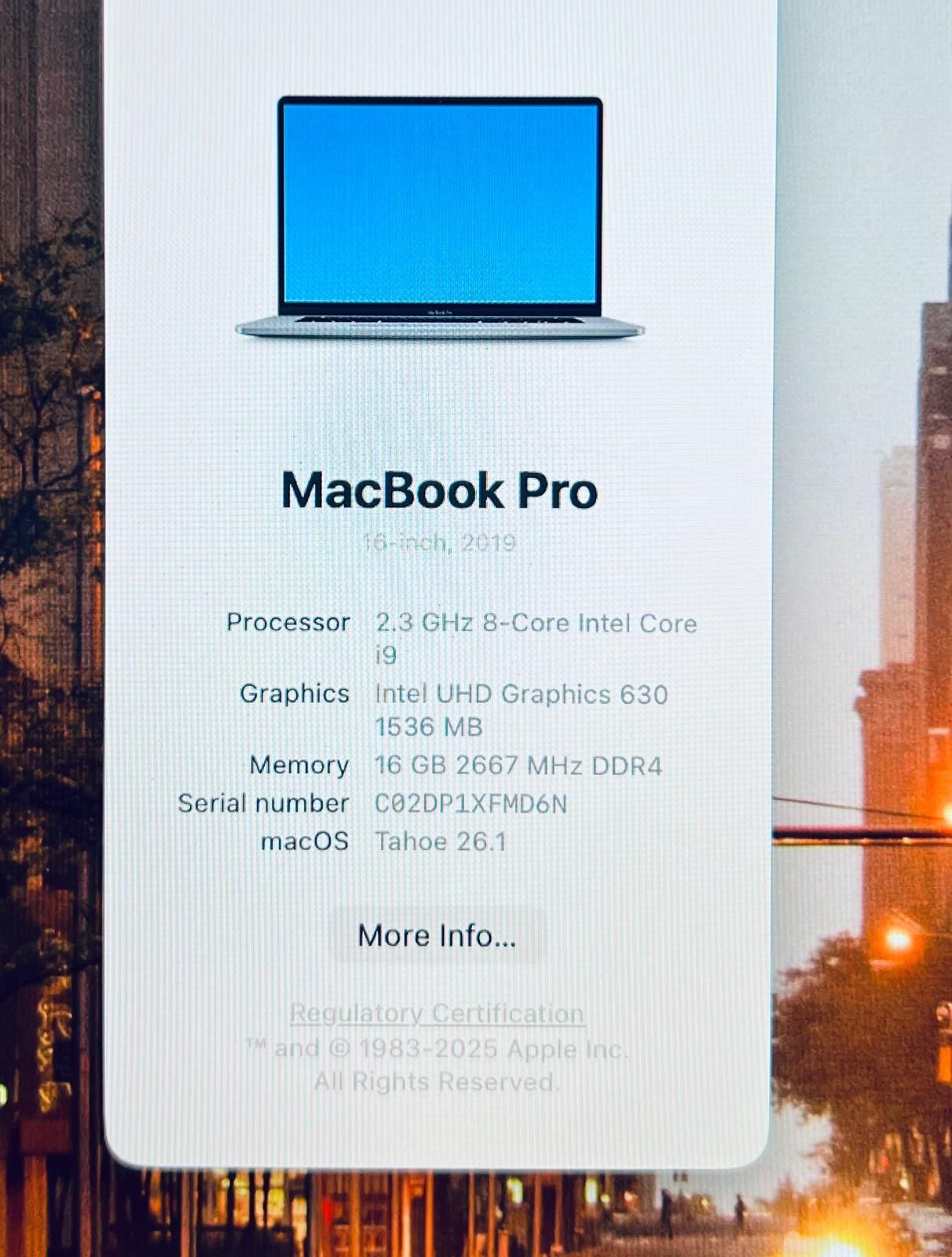 Apple MacBook Pro 16” 2019 8-Core i9 16GB 1TB TouchBar - photo 4