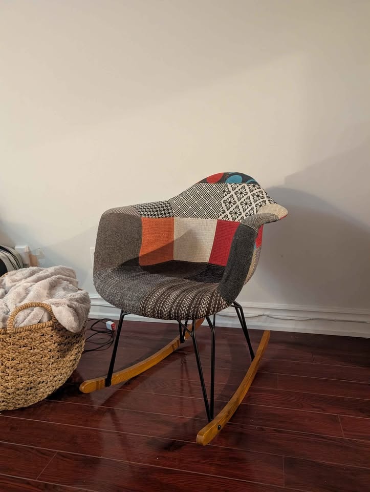Patchwork funky rocking chair - photo 3