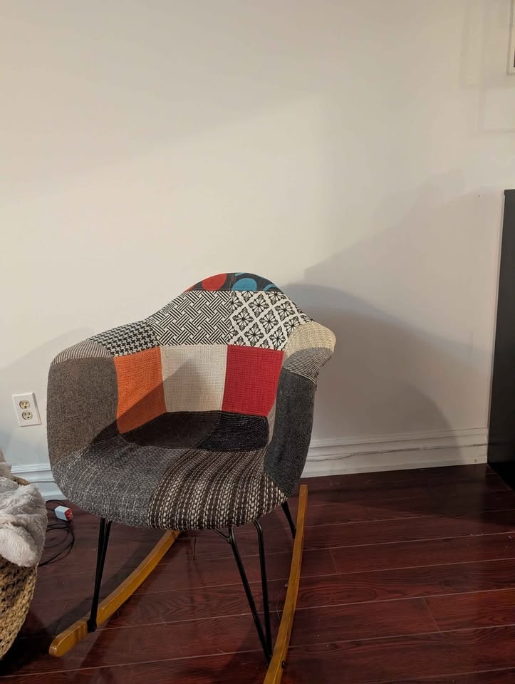 Patchwork funky rocking chair - photo 4