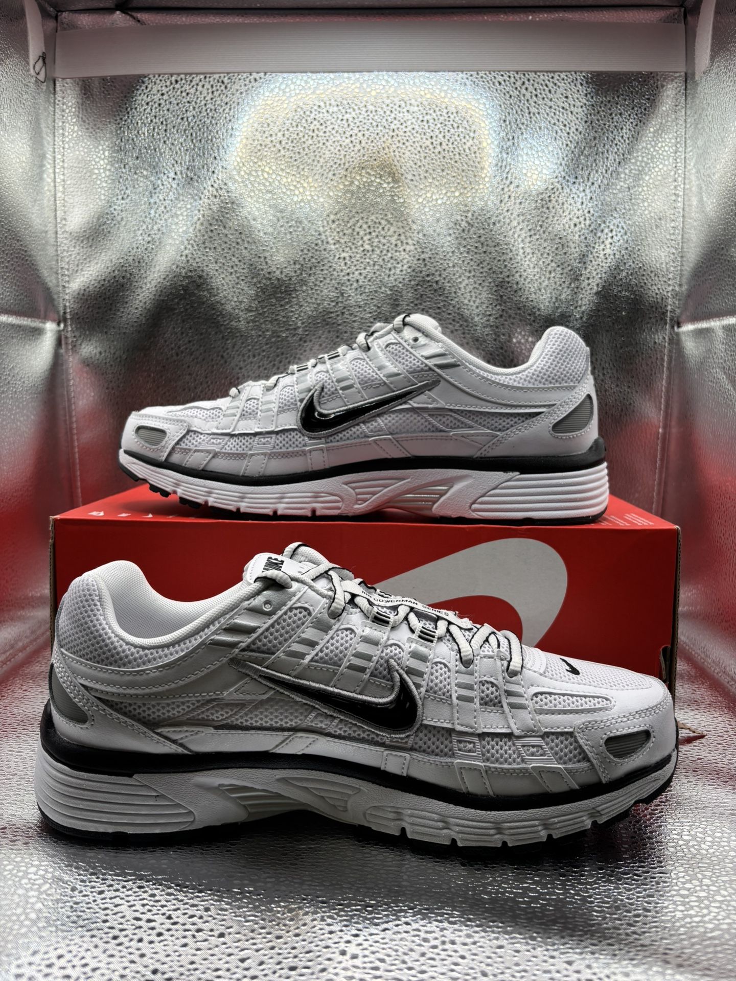 Nike P-6000 White Metallic Sliver Black - photo 5