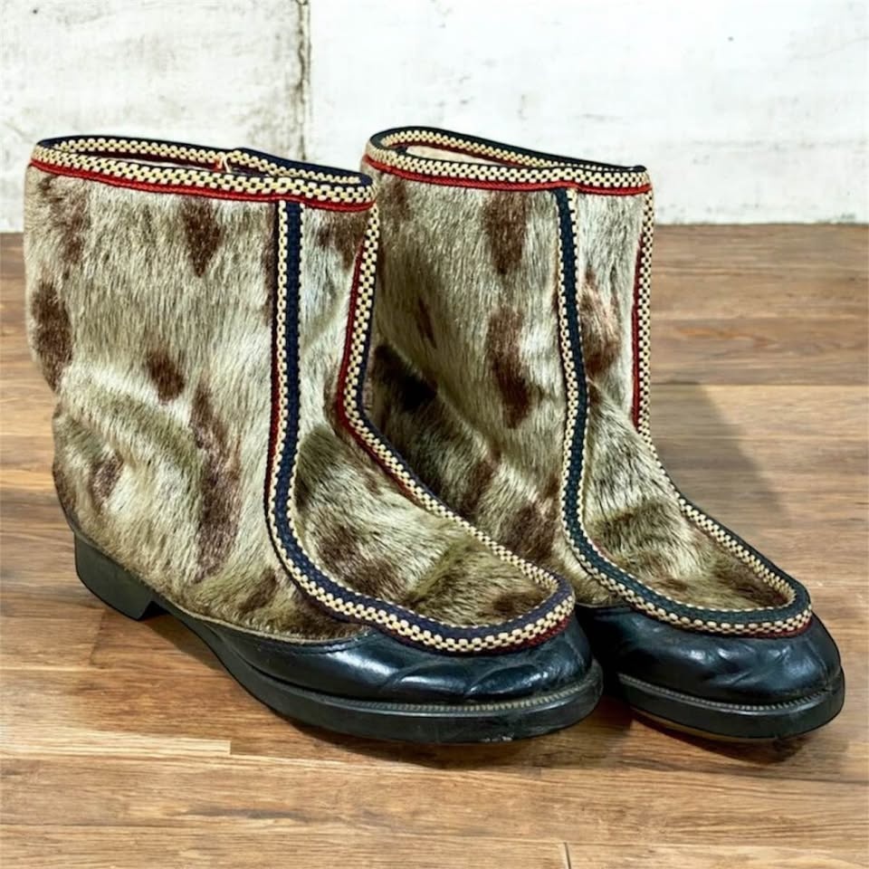RARE Vintage 1950's Bootinos Fur Boots Size 7.5 - photo 2
