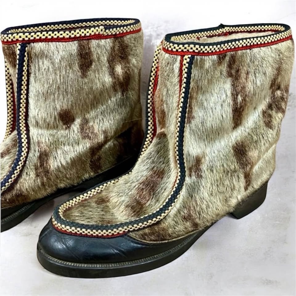 RARE Vintage 1950's Bootinos Fur Boots Size 7.5 - photo 3