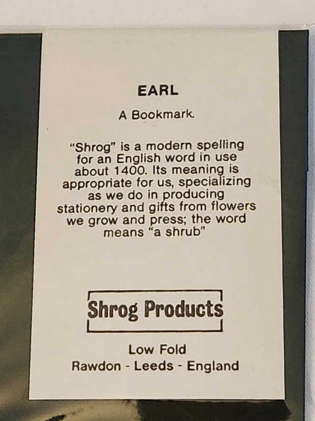 Shrog English Pressed Flower Bookmarks - photo 2