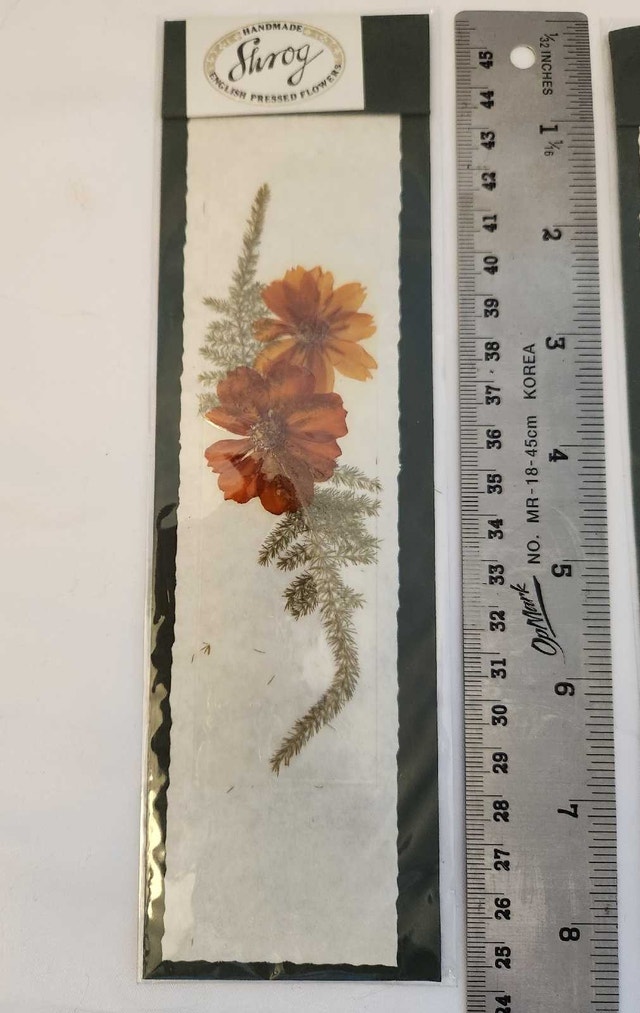 Shrog English Pressed Flower Bookmarks - photo 3