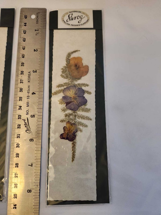 Shrog English Pressed Flower Bookmarks - photo 4