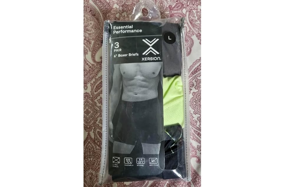 3 Pair 6" Boxer Briefs