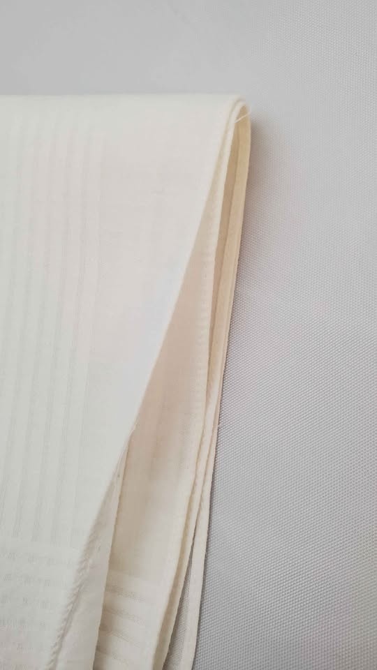 White Cotton Handkerchief, Pocket Square - photo 3