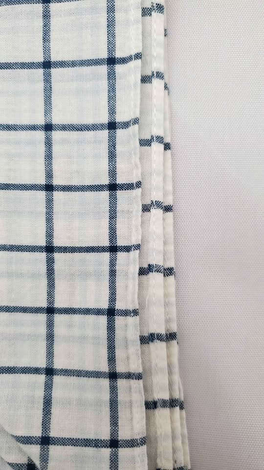 Checkered Cotton Handkerchief, Pocket Square - photo 5