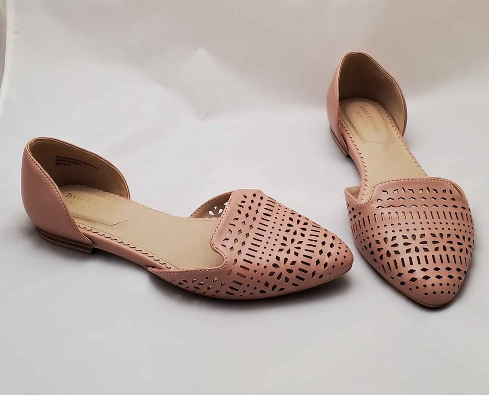 Isaac Mizrahi Blush Pink Flats Women's 8.5 Like New