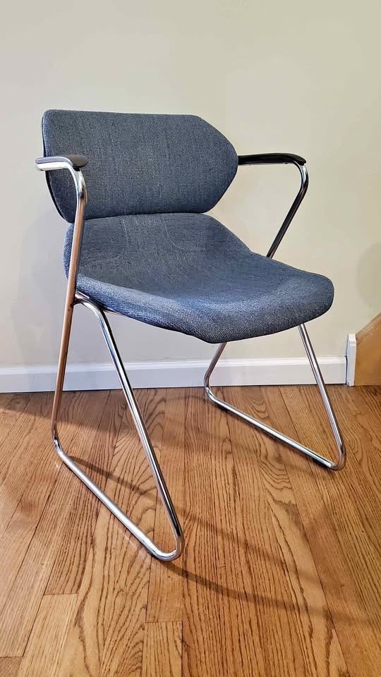 Vintage Acton Stacker Chair - Blue