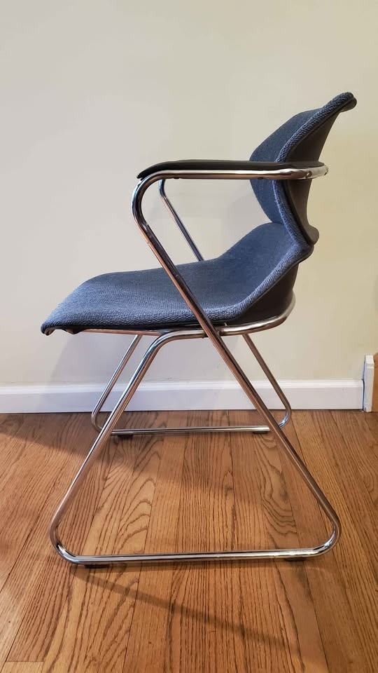 Vintage Acton Stacker Chair - Blue - photo 5