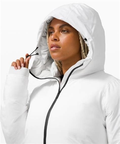 Lululemon Slush Hour Parka White Long Jacket Size 12 - photo 3