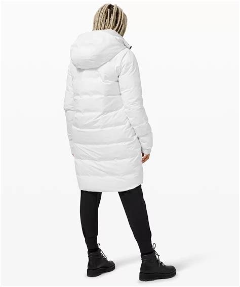 Lululemon Slush Hour Parka White Long Jacket Size 12 - photo 4