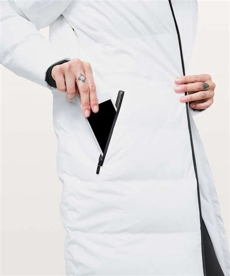 Lululemon Slush Hour Parka White Long Jacket Size 12 - photo 5