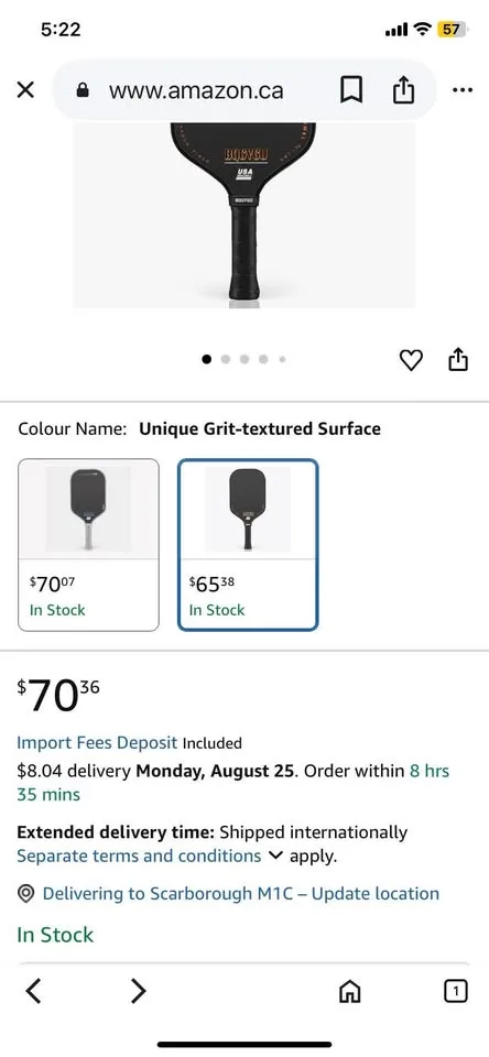 BQGVGU Pickleball Paddle - Very Lightweight image indicator(9)