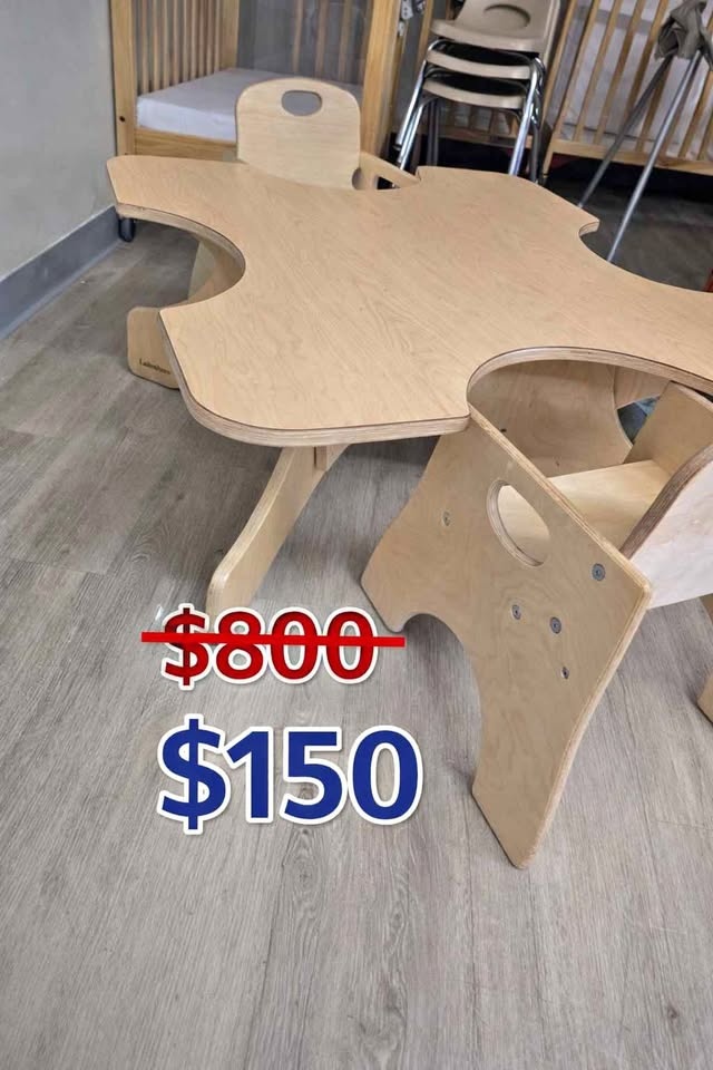 Solid Plywood Infant activity table