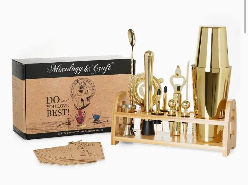 Mixology Bartender Kit: 10-Piece Gold Bar Set image indicator(2)